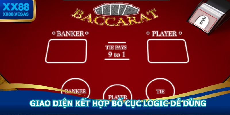 Giao diện kết hợp bố cục logic dễ dùng
