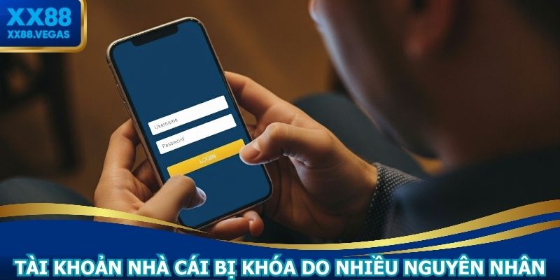 Tài khoản nhà cái bị khóa do nhiều nguyên nhân